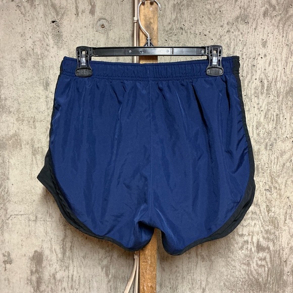 Nike Dri-FIT Women’s Athletic Running Shorts Blue Black Size M Breathable - Picture 5 of 5